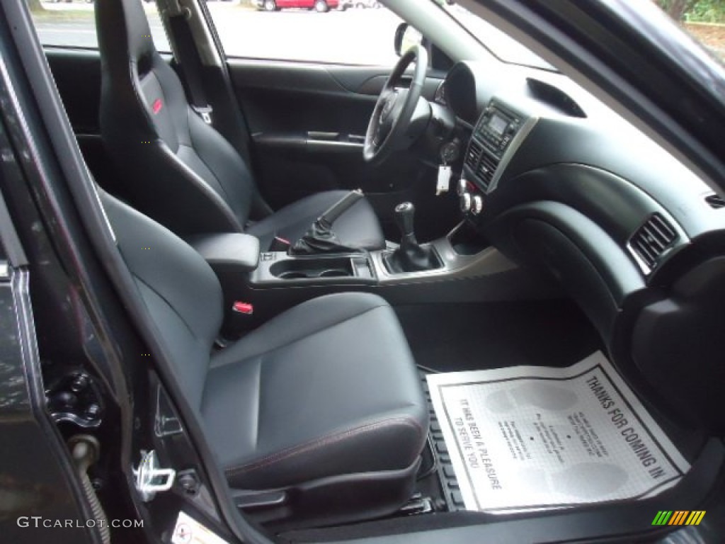 Carbon Black Interior 2011 Subaru Impreza WRX Limited Sedan Photo #70953805