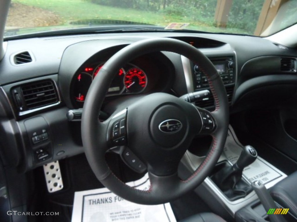 Carbon Black Interior 2011 Subaru Impreza WRX Limited Sedan Photo #70953815