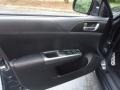 Carbon Black 2011 Subaru Impreza WRX Limited Sedan Door Panel