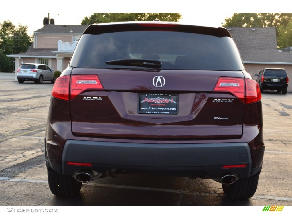 2008 MDX  - Dark Cherry Pearl / Ebony photo #6