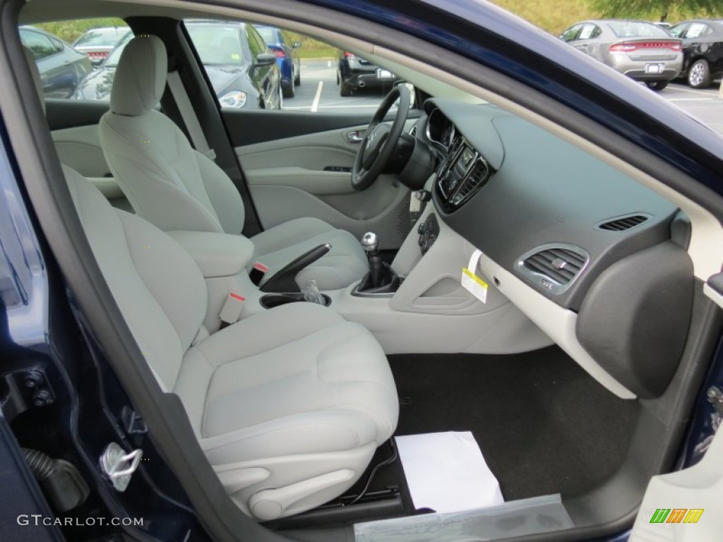 2013 Dart SXT - True Blue Pearl Coat / Black/Light Diesel Gray photo #7