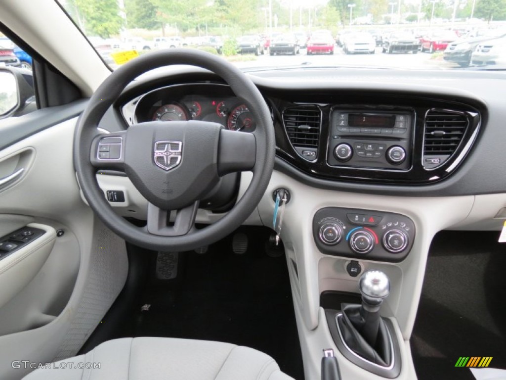 2013 Dart SXT - True Blue Pearl Coat / Black/Light Diesel Gray photo #8