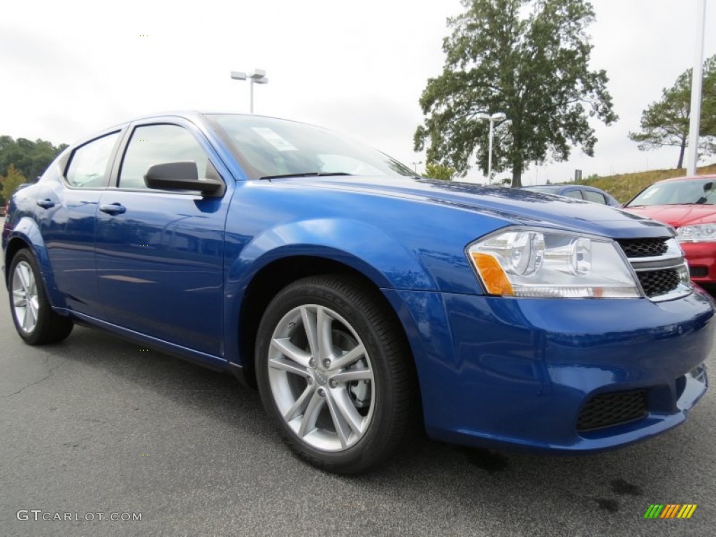 Blue Streak Pearl 2013 Dodge Avenger SE V6 Exterior Photo #70958725