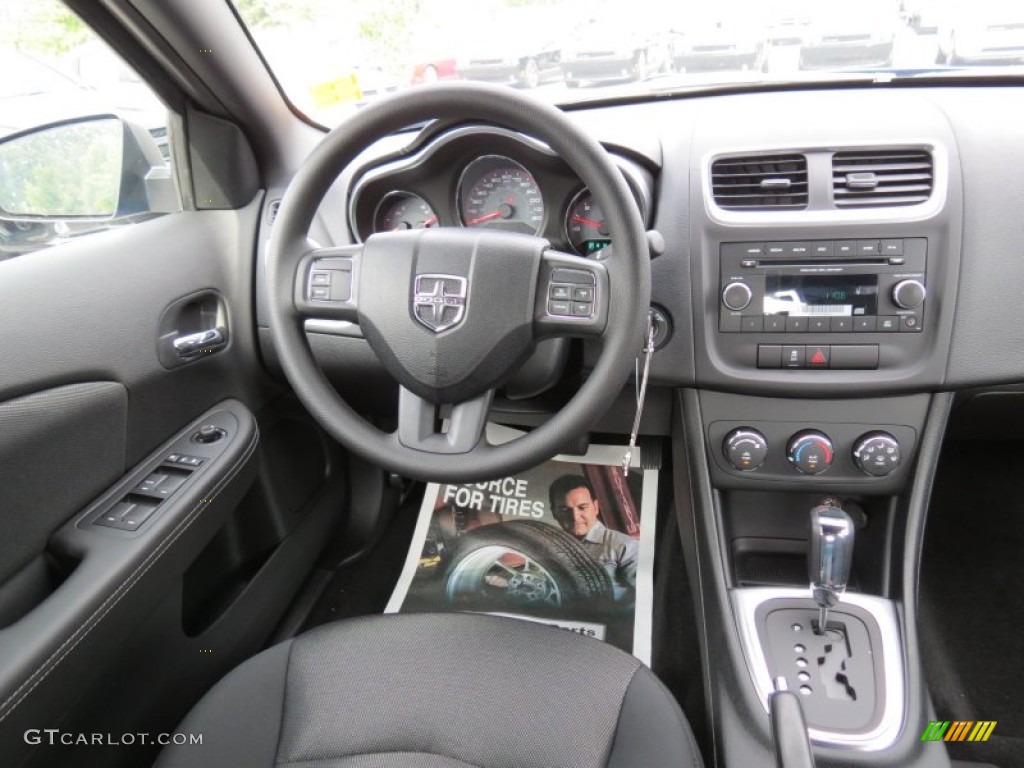2013 Dodge Avenger SE V6 Black Dashboard Photo #70958755