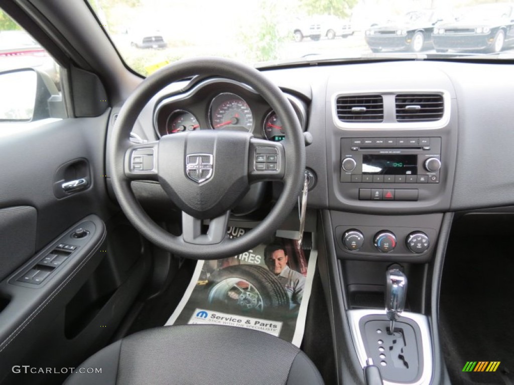 2013 Dodge Avenger SE V6 Black Dashboard Photo #70958824