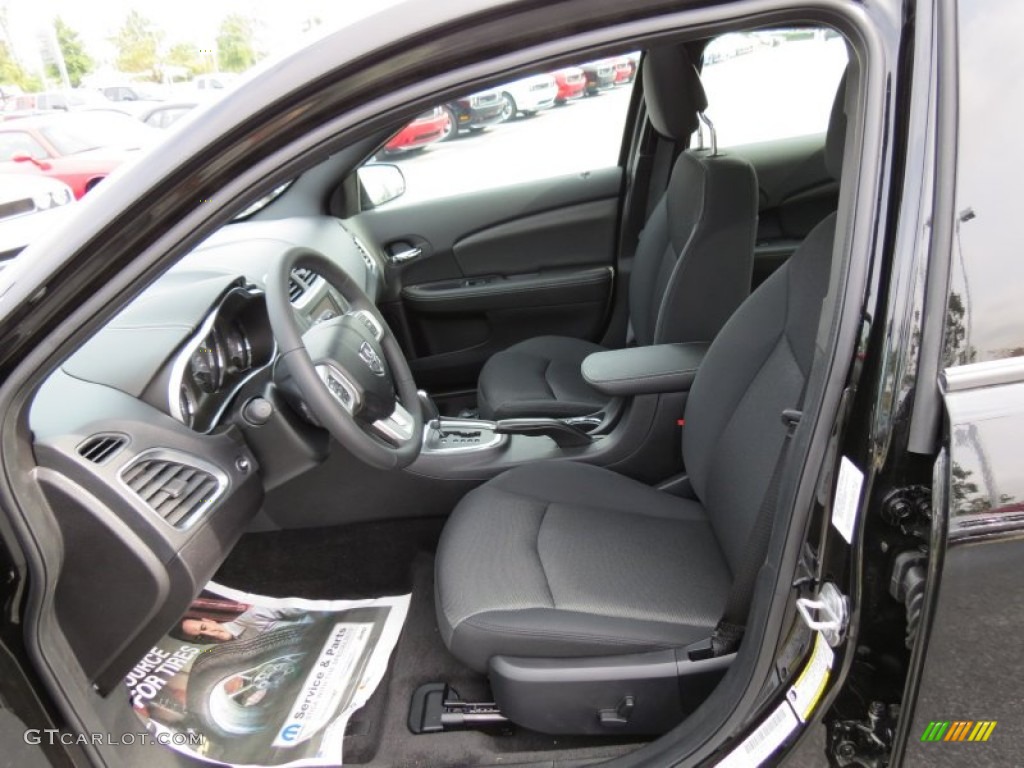 Black Interior 2013 Dodge Avenger SXT V6 Photo #70959076