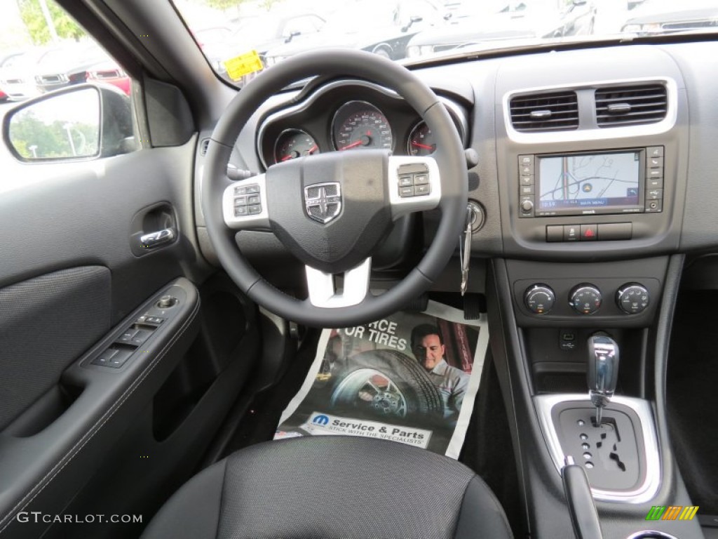 2013 Dodge Avenger SXT V6 Black Dashboard Photo #70959097