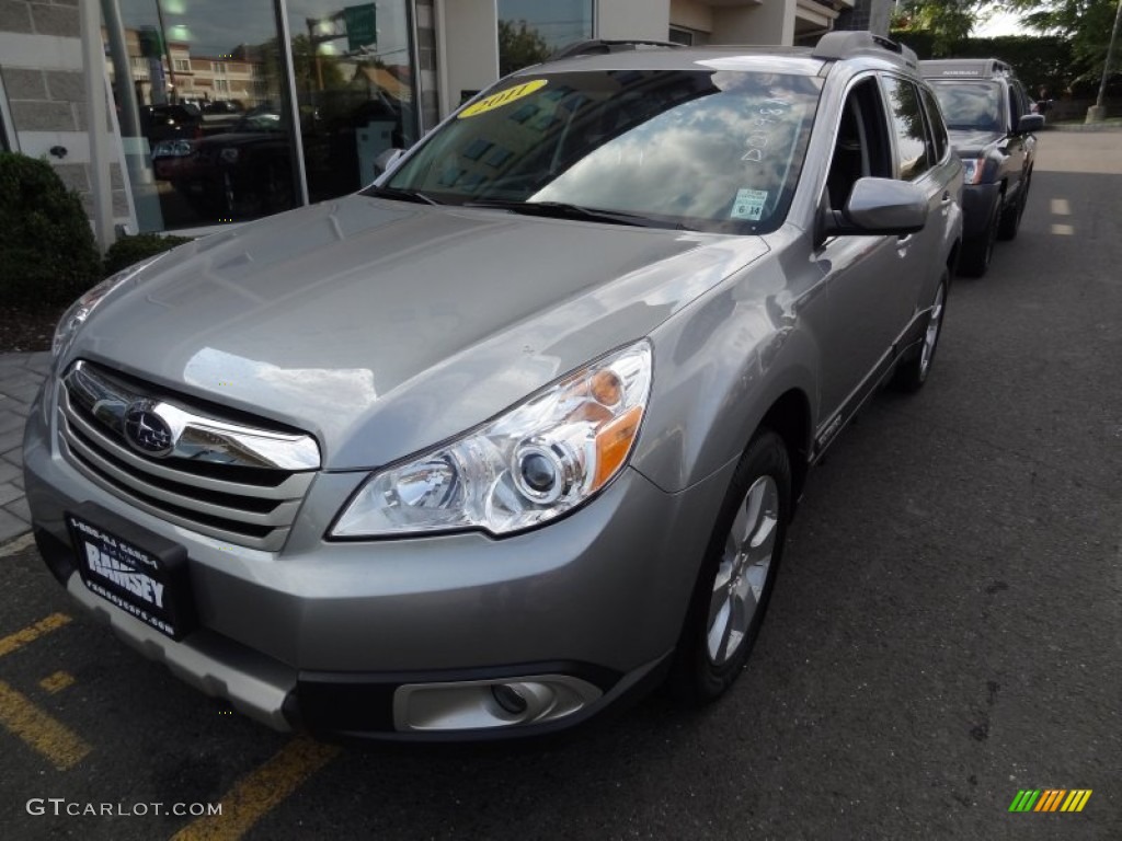 2011 Outback 3.6R Limited Wagon - Steel Silver Metallic / Off Black photo #1