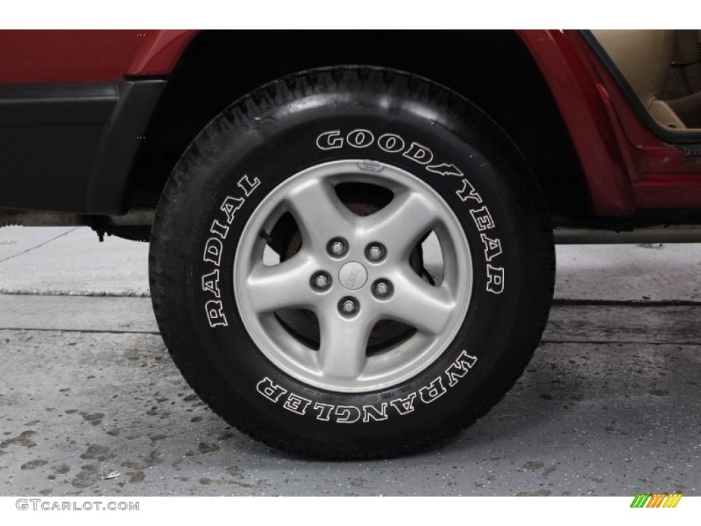 1999 Cherokee Sport 4x4 - Chili Pepper Red Pearl / Camel photo #33