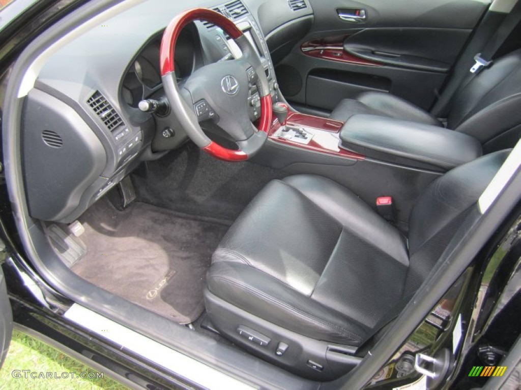 Black Interior 2010 Lexus GS 450h Hybrid Photo #70962406