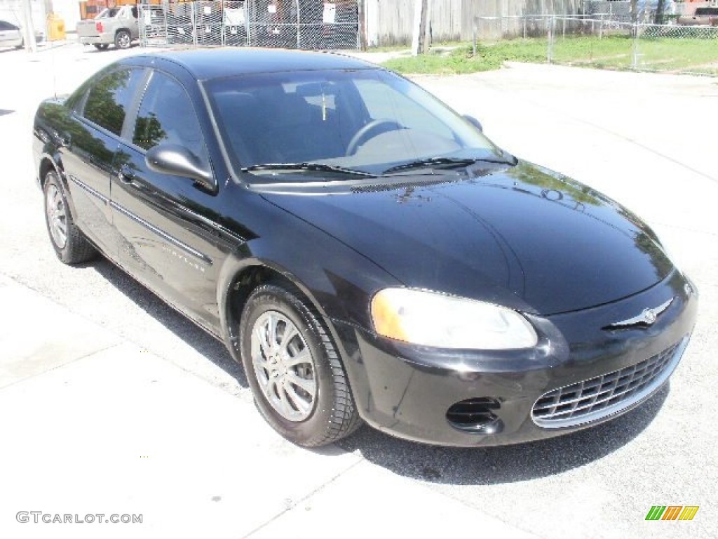 2001 Sebring LX Sedan - Black / Dark Slate Gray photo #2