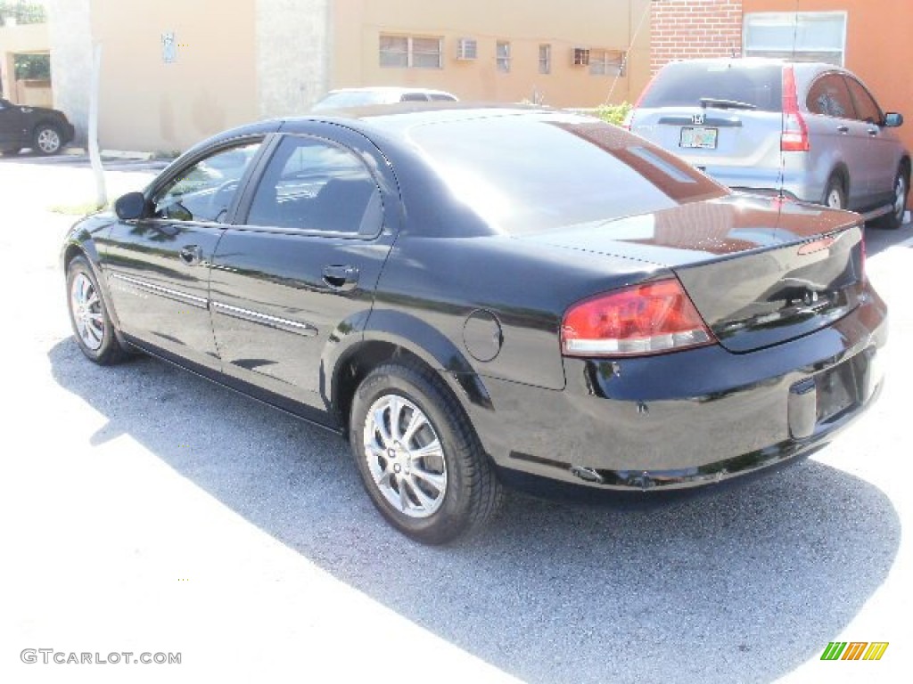 2001 Sebring LX Sedan - Black / Dark Slate Gray photo #4