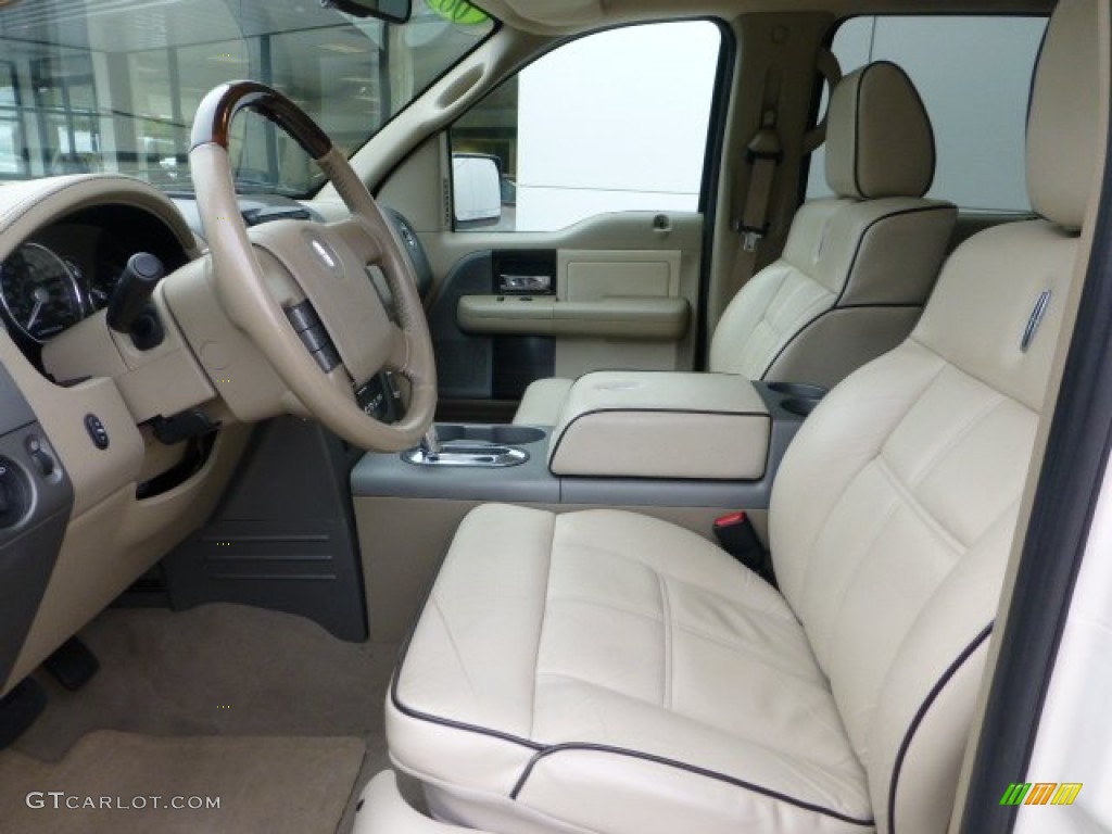 Light Parchment/Espresso Piping Interior 2008 Lincoln Mark LT SuperCrew 4x4 Photo #70963882
