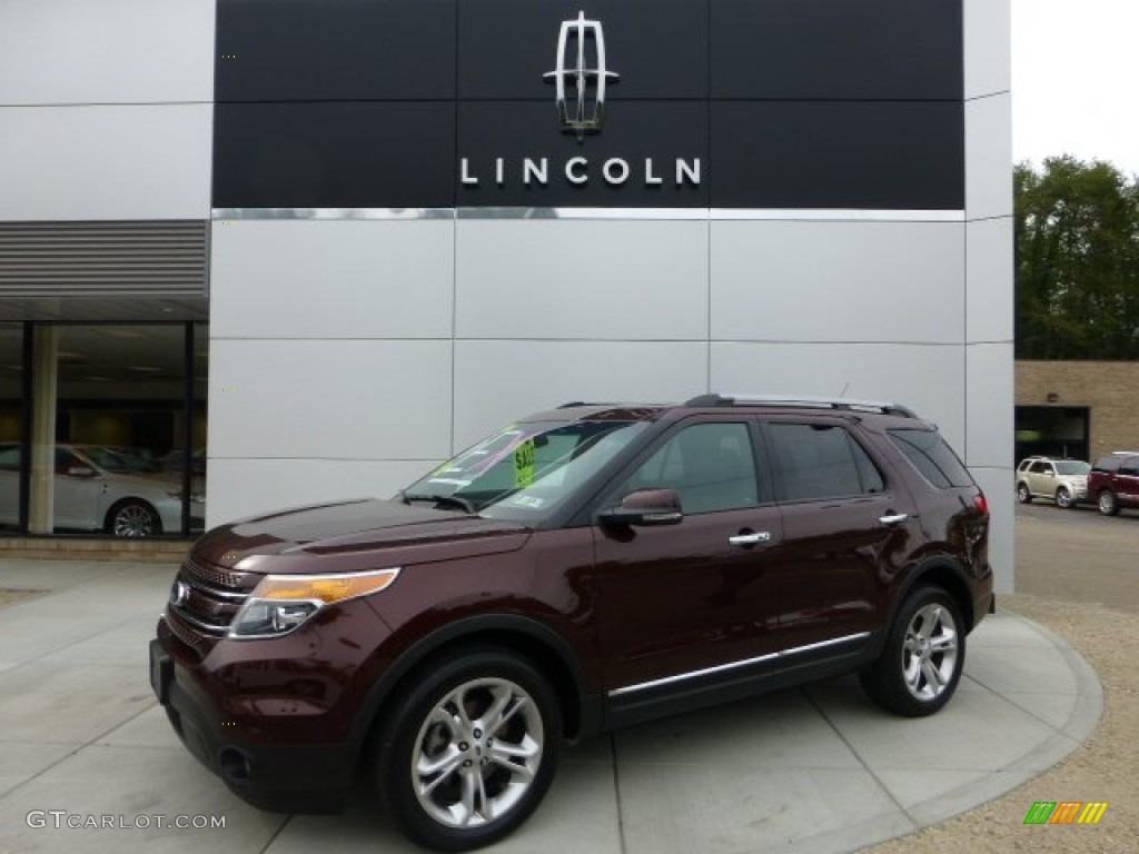 2012 Explorer Limited 4WD - Cinnamon Metallic / Charcoal Black photo #1