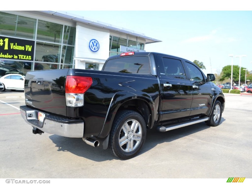 2008 Tundra Limited CrewMax - Black / Red Rock photo #5