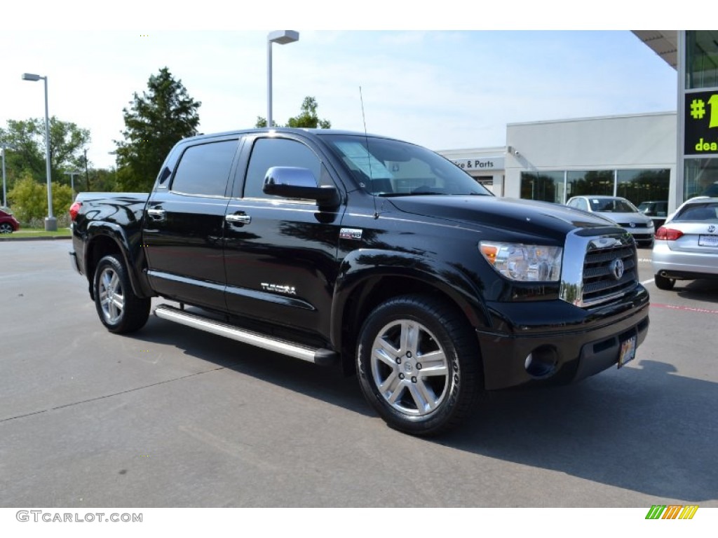 2008 Tundra Limited CrewMax - Black / Red Rock photo #7