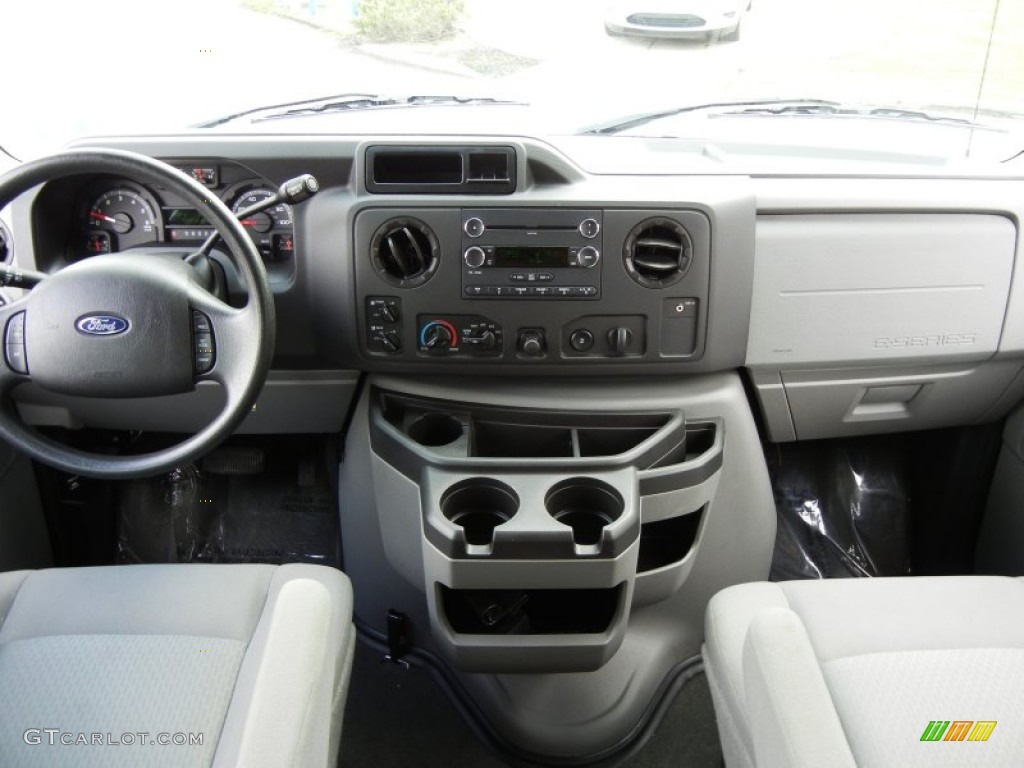 2012 Ford E Series Van E350 XLT Extended Passenger Medium Flint Dashboard Photo #70966789
