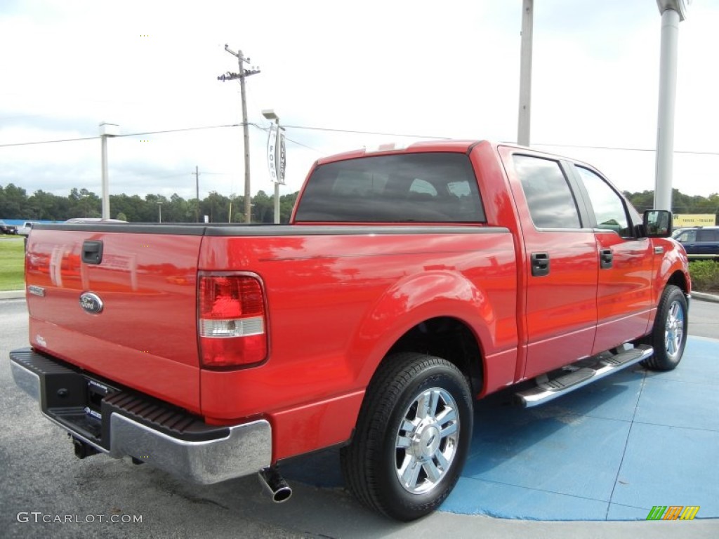 2006 F150 XLT SuperCrew - Bright Red / Tan photo #5