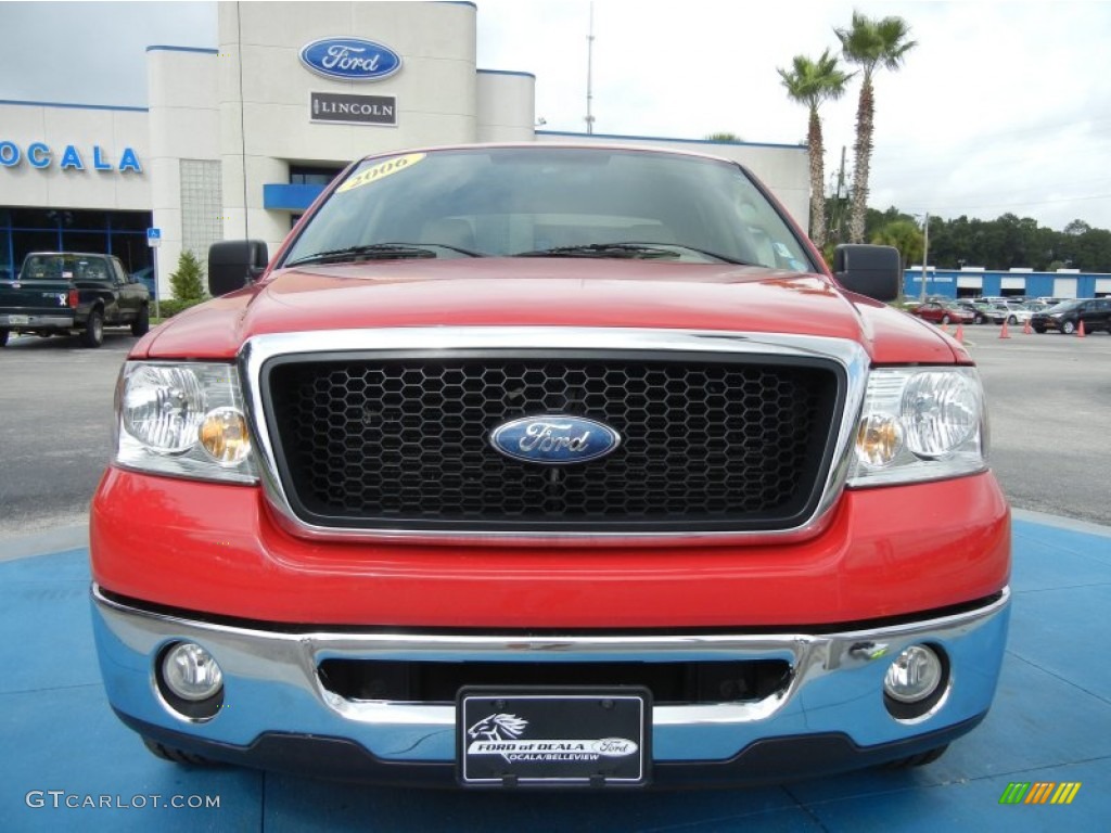 2006 F150 XLT SuperCrew - Bright Red / Tan photo #8