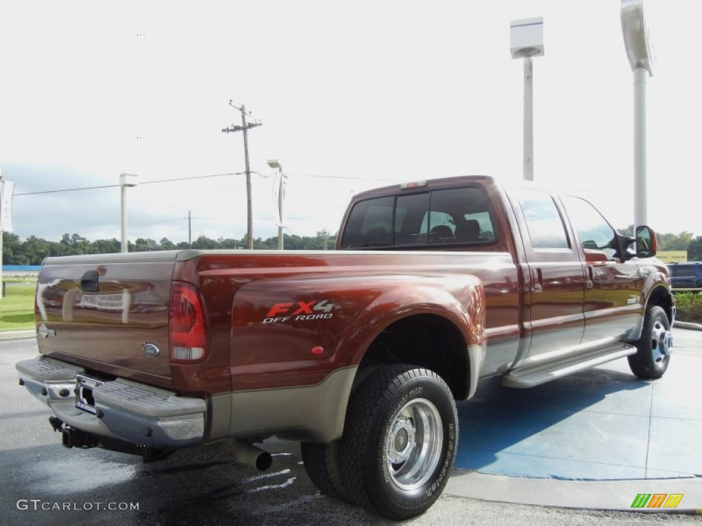 Dark Copper Metallic 2007 Ford F350 Super Duty King Ranch Crew Cab 4x4 Dually Exterior Photo #70967407