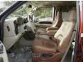 Castano Brown Leather 2007 Ford F350 Super Duty King Ranch Crew Cab 4x4 Dually Interior Color