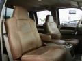2007 Ford F350 Super Duty Castano Brown Leather Interior Front Seat Photo