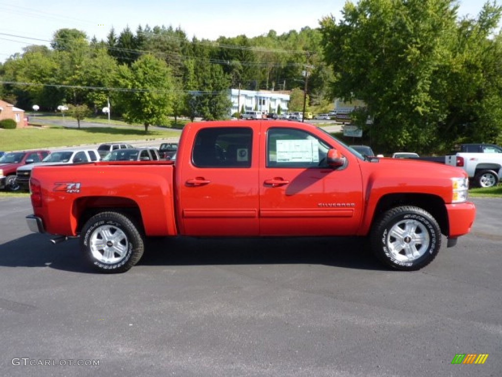 2013 Silverado 1500 LT Crew Cab 4x4 - Victory Red / Ebony photo #8