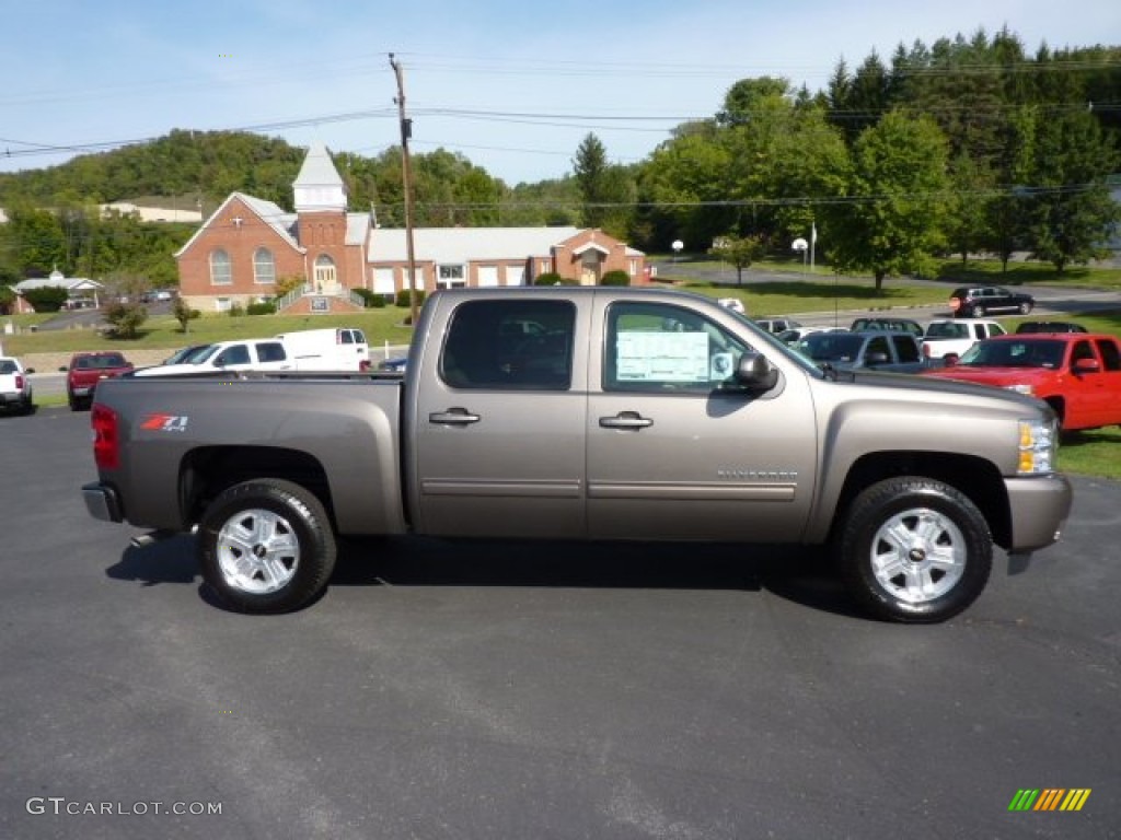 2013 Silverado 1500 LTZ Crew Cab 4x4 - Mocha Steel Metallic / Light Cashmere/Dark Cashmere photo #8