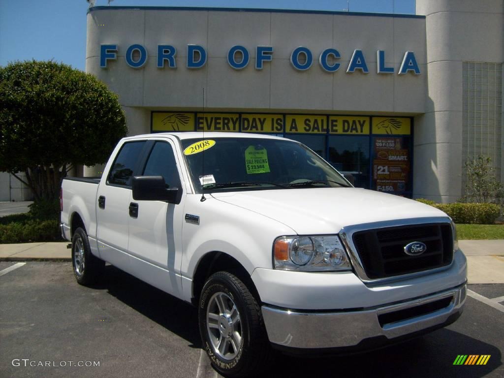 2008 F150 XLT SuperCrew - Oxford White / Medium/Dark Flint photo #1