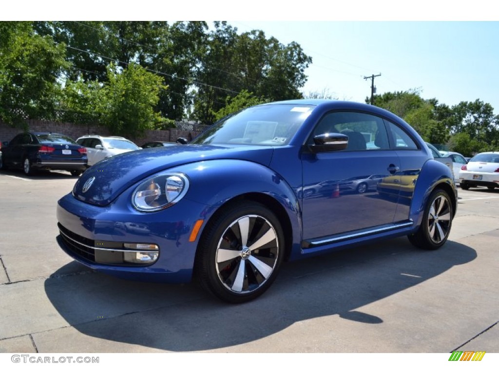 2013 Beetle Turbo - Reef Blue Metallic / Titan Black photo #1