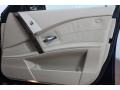2007 BMW 5 Series Beige Interior Door Panel Photo
