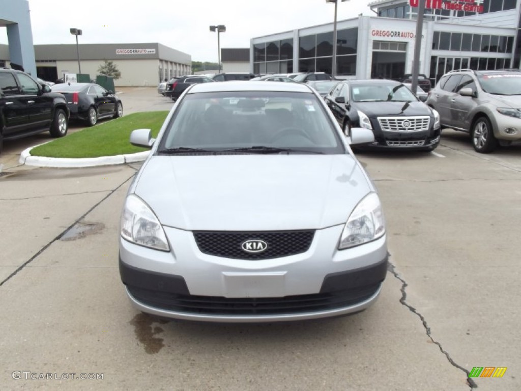 2007 Rio LX Sedan - Silver / Black photo #7