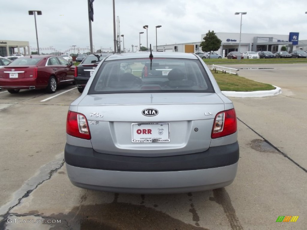 2007 Rio LX Sedan - Silver / Black photo #8