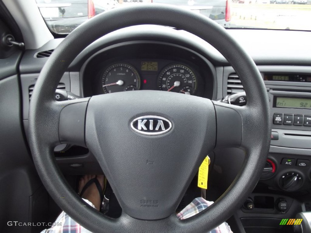 2007 Rio LX Sedan - Silver / Black photo #10