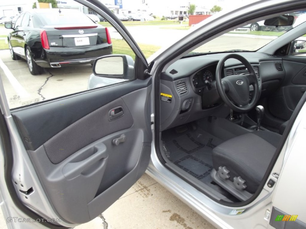 2007 Rio LX Sedan - Silver / Black photo #12