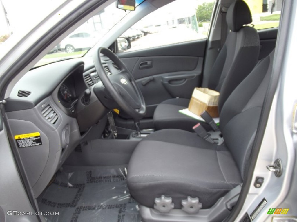 2007 Rio LX Sedan - Silver / Black photo #13