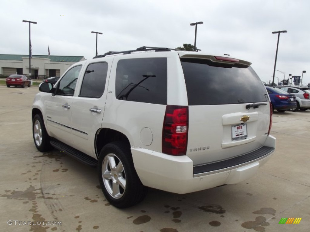 2011 Tahoe LTZ - White Diamond Tricoat / Light Cashmere/Dark Cashmere photo #4
