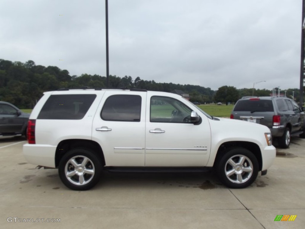 2011 Tahoe LTZ - White Diamond Tricoat / Light Cashmere/Dark Cashmere photo #6