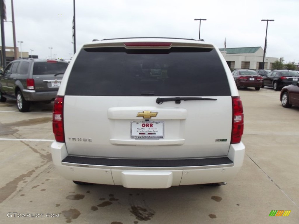 2011 Tahoe LTZ - White Diamond Tricoat / Light Cashmere/Dark Cashmere photo #8