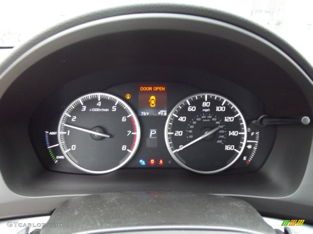 2013 Acura ILX 1.5L Hybrid Technology Gauges Photo #70970758