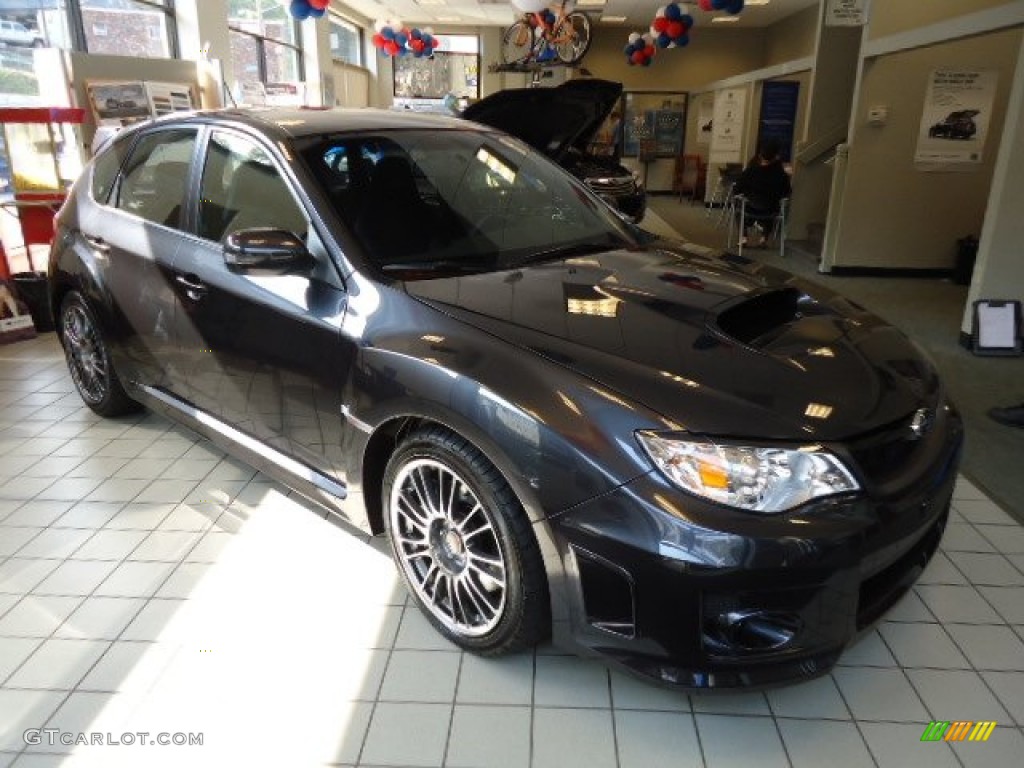 2013 Impreza WRX STi 5 Door - Dark Gray Metallic / STi Black Alcantara/Carbon Black photo #4