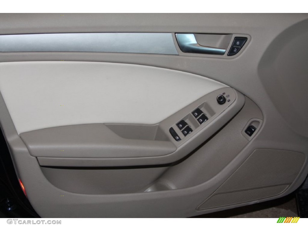 2011 Audi A4 2.0T quattro Sedan Cardamom Beige Door Panel Photo #70972360