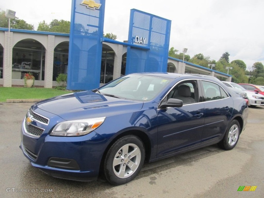 2013 Malibu LS - Blue Topaz Metallic / Jet Black/Titanium photo #1