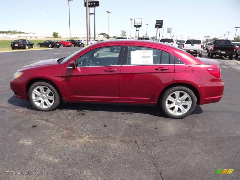 Deep Cherry Red Crystal Pearl 2013 Chrysler 200 Touring Sedan Exterior Photo #70974346