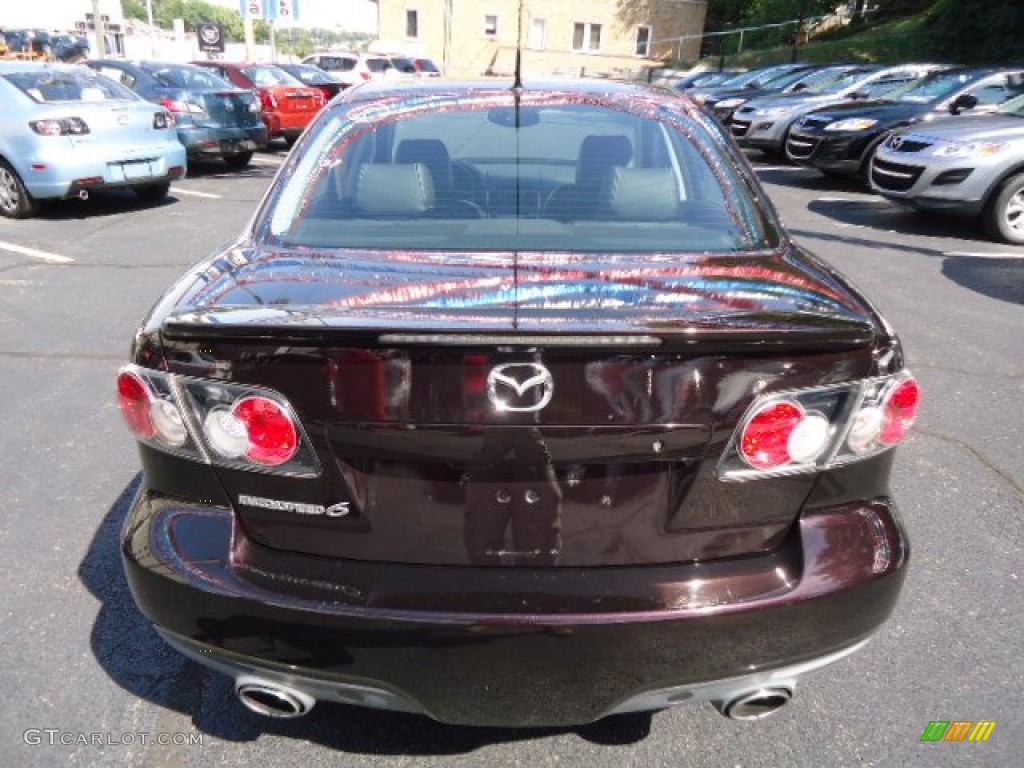 2006 MAZDA6 MAZDASPEED6 Grand Touring - Black Cherry Mica / Black photo #11