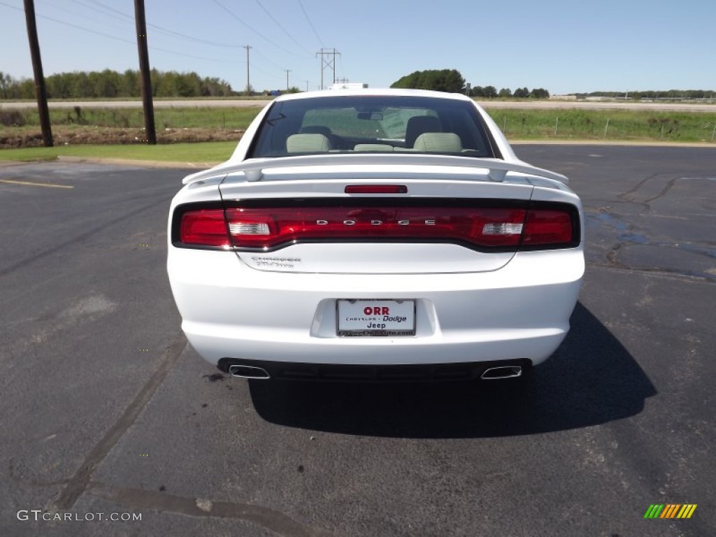 2013 Charger SE - Bright White / Black/Light Frost Beige photo #6