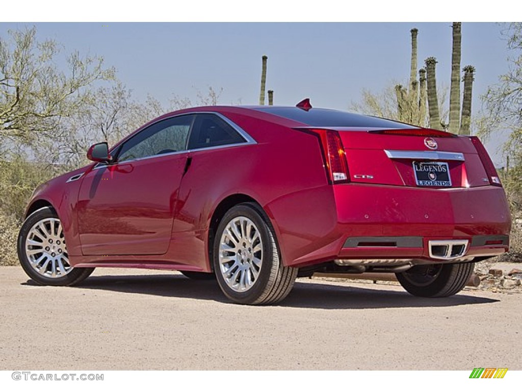 2012 CTS Coupe - Crystal Red Tintcoat / Cashmere/Cocoa photo #10