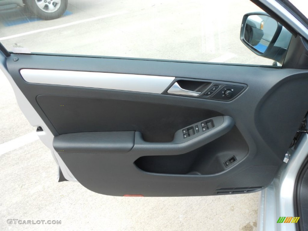 2013 Volkswagen Jetta SE Sedan Titan Black Door Panel Photo #70976161