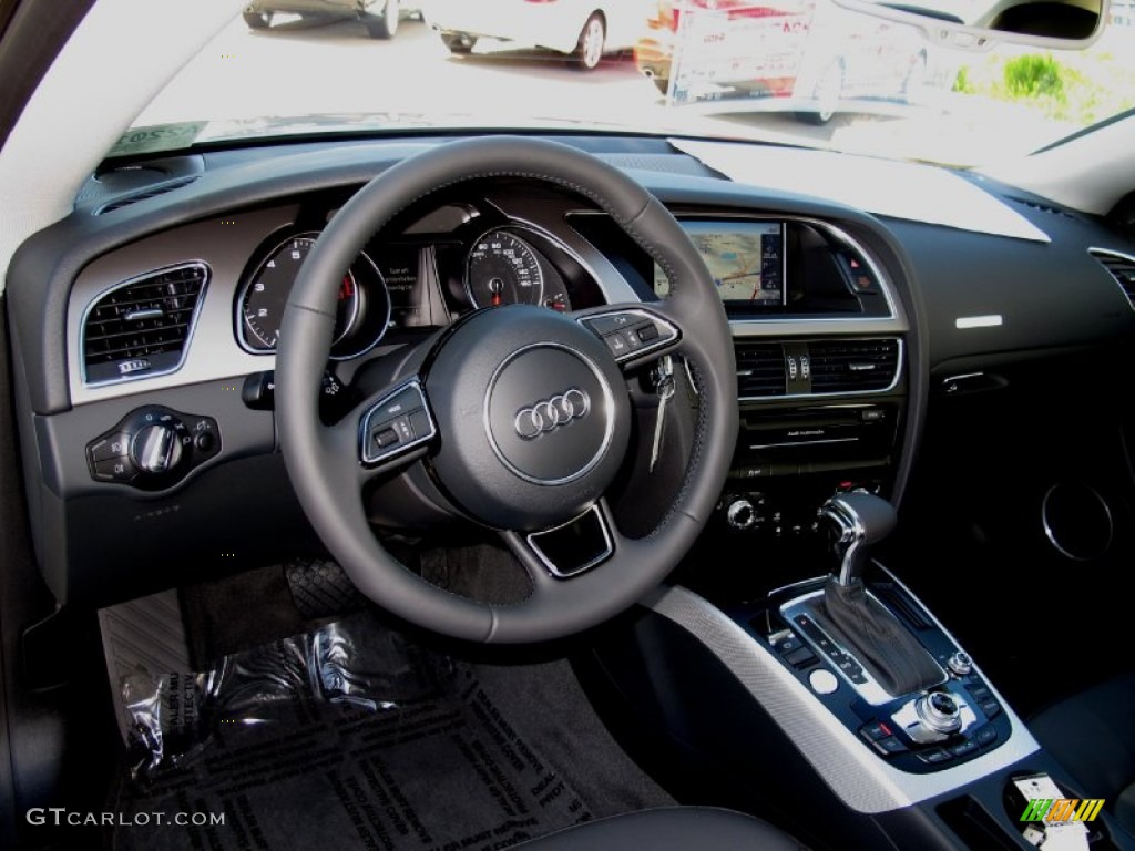 2013 Audi A5 2.0T quattro Coupe Black Dashboard Photo #70977040