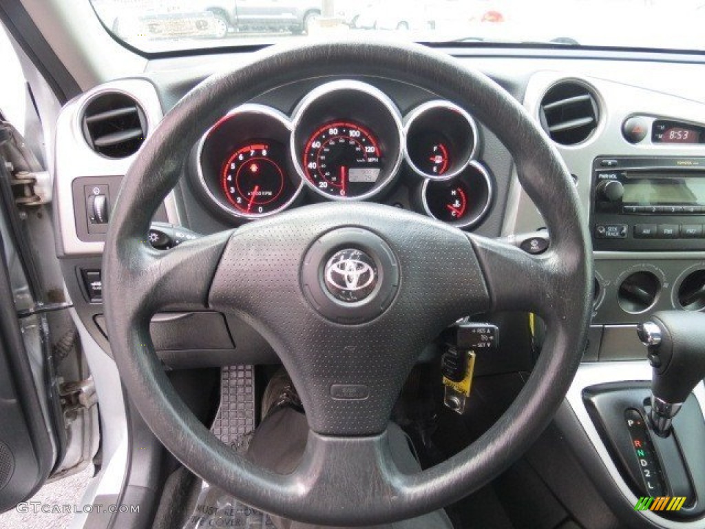 2007 Toyota Matrix Standard Matrix Model Dark Charcoal Steering Wheel Photo #70977313